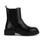 Bottines montantes noires pour femme iridea en cuir