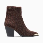 Bottines santiags amandine lopard  talon