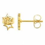 Boucles d'oreilles - b2325 - dore - ang�le m