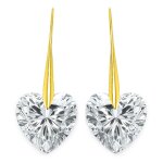 Boucles d'oreilles c?ur par so charm ; orne de cristaux swarovski ; bs009 - se019 - crys