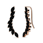 Boucles d?oreilles de0340 - rg - bk myc - paris