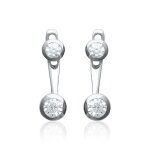 Boucles oreilles femme argent oxyde de zirconium maison de la bijouterie z5zvzz0