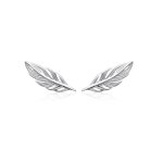 Boucles oreilles femme plume argent maison de la bijouterie w5ywz00