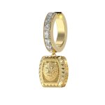 Boucles d'oreilles homme guess bijoux lion king jume05006jwyg acier dor