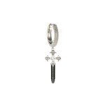 Boucle d'oreille homme guess bijoux rebel knight - jume05076jwst acier argent