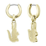 Boucles d'oreilles homme lacoste arthor - 2040231 acier argent