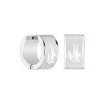 Boucles d'oreilles homme lacoste backhand - 2040435 acier argent