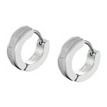 Boucles d'oreilles homme lotus style bijoux men's earrings - ls2152 - 4 - 1 acier