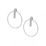 Boucles d'oreilles les interchangeables a54282 - créoles strassé pm palladium cristal les interchangeables ... Boucles d'oreilles les interchangeables a54282 - créoles strassé pm palladium cristal les interchangeables ...