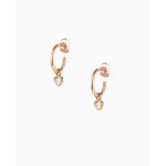 Croles les interchangeables - a59252 creoles coeur pm dor rose