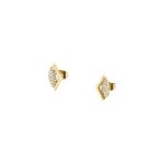 Boucles oreilles karl lagerfeld symbol - klayd24 acier dor