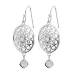 Boucles d'oreilles kosma paris - collection stella argent & pierre de lune