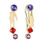 Boucles oreilles lacoste deva - 2040336 acier dor�