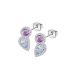 Boucles oreilles lotus silver colors - lp3841 - 4 - 1