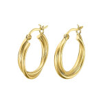 Croles lotus silver hoops lp3385 - 4 - 2 argent dor