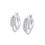Boucles oreilles lotus silver glam - lp3880 - 4 - 1 argent 925 / 1000
