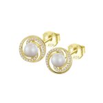 Boucles oreilles lotus silver pearls - lp3095 - 4 - 2 dor argent 925 / 1000
