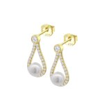 Boucles oreilles lotus silver pearls - lp3481 - 4 - 2 dor argent 925 / 1000