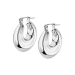 Boucles oreilles lotus style bijoux urban woman - ls2347 - 4 - 1 acier