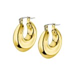 Boucles oreilles lotus style bijoux urban woman - ls2347 - 4 - 2 acier