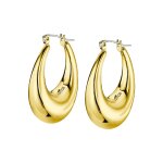 Boucles oreilles lotus style bijoux urban woman - ls2349 - 4 - 2 acier