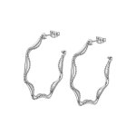 Boucles d'oreilles lotus style bijoux urban woman - ls2352 - 4 - 1 acier