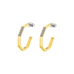 Boucles d'oreilles lotus style bijoux urban woman - ls2358 - 4 - 2 acier