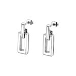Boucles oreilles lotus style bijoux urban woman - ls2424 - 4 - 1 acier
