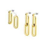 Boucles oreilles lotus style bijoux urban woman - ls2425 - 4 - 2 acier