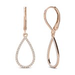 Boucles d'oreilles femme myc - paris - laiton doré rose pendantes Boucles d'oreilles femme myc - paris - laiton doré rose pendantes