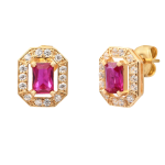 Boucles punica bijoux vintage vin e02 gp