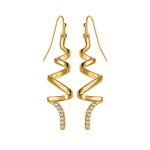 Boucles d'oreilles par so charm ; orne de cristaux swarovski ; bs1549 - dore - bo