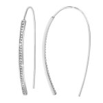 Boucles d'oreilles par so charm ; orne de cristaux swarovski ; bs2114 - argent