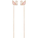 Boucles d'oreilles swarovski 5469990 - boucles d'oreilles swan pendants dor rose