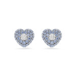 Boucles oreilles swarovski hyperbola studs - 5683576 bleu, argent Boucles oreilles swarovski hyperbola studs - 5683576 bleu, argent
