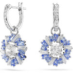 Boucles oreilles swarovski idyllia e - 5680016 bleu, argent