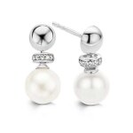 Boucles d'oreilles ti sento 7680pw - boucles d'oreilles argent noires perles ti sento bijoux