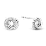 Boucles d'oreilles ti sento 7784zi - boucles d'oreilles argent anneaux entrelacs