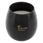 Bougie parfume arlo 400g encens relaxant en verre noir