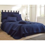 Boutis baillargues bleu marine en coton