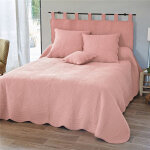 Boutis uni en coton baillargues rose clair