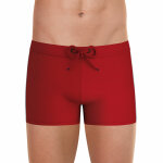 Boxer de bain homme fibres recycles fait en france rouge