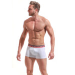 Boxer blanc coupe ajuste en coton