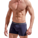 Boxer bleu en coton