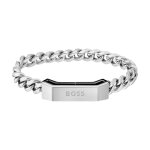 Bracelet boss pour homme en acier argent�