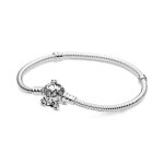 Bracelet cendrillon fermoir carrosse citrouille disney x pandora - argent