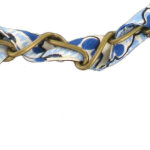Bracelet cocktail bronze bleu