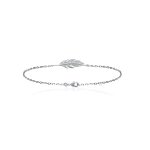 Bracelet femme fantaisie plume argent maison de la bijouterie wyz353zv