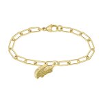 Bracelet femme lacoste crocodile - 2040363 acier dor�