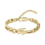 Bracelet femme lacoste crocodile - 2040374 acier dor